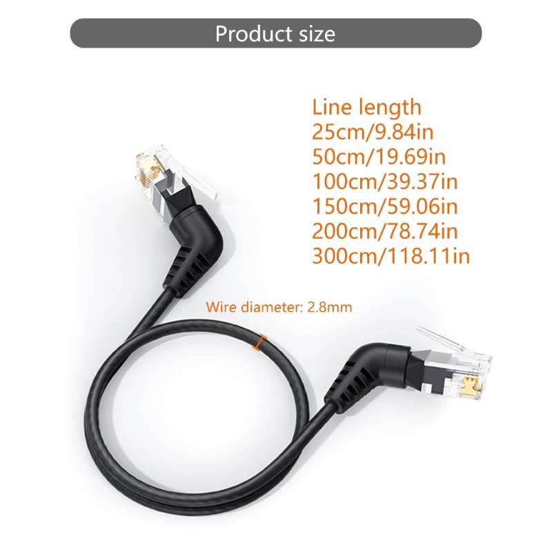 Cat6A Ethernet Cable 10Gbps 500MHz 360 Degree Rotatable Cat6A Networking Internet Lan Cord for PC Routers RJ45 Cable