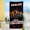 Asciugamano da Spiaggia Roblox Alta Assorbenza & Asciugatura Rapida Confortevole Leggero Adatto per Sport, Viaggi, Nuoto, Yoga, Bagno, Spiaggia E Piscina