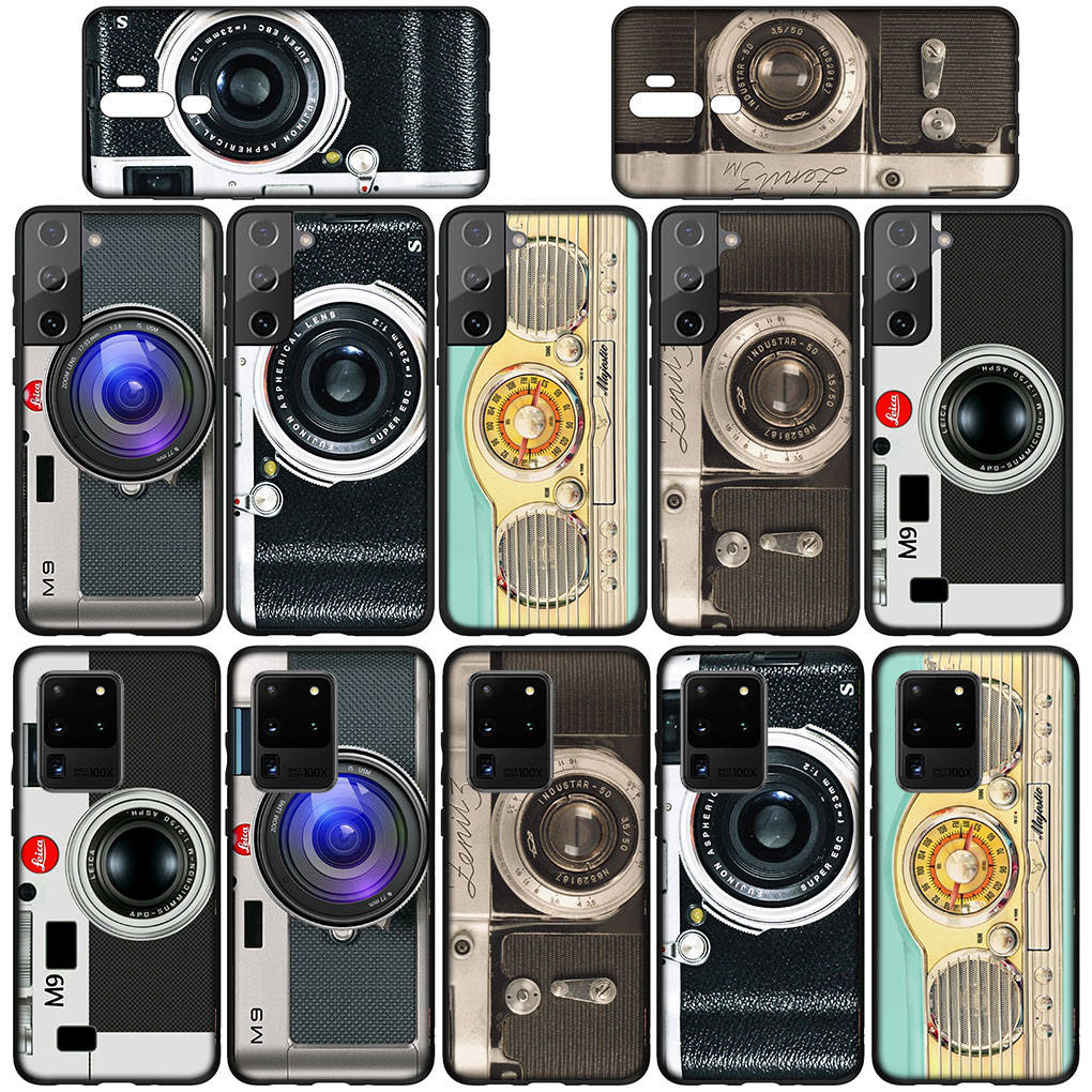 Handyhülle für Samsung Galaxy S25 S24 S23 iPhone 16 15 Xiaomi Redmi Note 14 13 12 16E X 11 Pro Max OPPO Moto Huawei Print Retro Kamera Vintage Cover