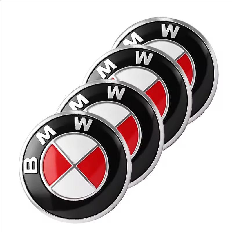 4Pcs 56MM Car Wheel Hub Cap Center Sticker Emblem Auto Badge Decal Accessories For BMW G30 F02 E46 G28 F10 F30 E60 E90 E93 G20 CUQ1 