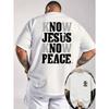 European Sizes  Summer New Men's Casual Printed T-shirt with Ribbed Crew Neck and Short Sleeves