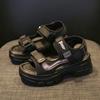 Sports Sandals Women's 2025 New Summer Versatile Muffin Thick-soled Wedge Heel Fashion Outer Wear Beach Women's Shoes