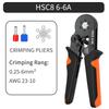 Tubular Terminal Crimping Pliers HSC8 6-4A Crimper Wire Mini Ferrule Crimper Tools Household Electrical Kit With Box