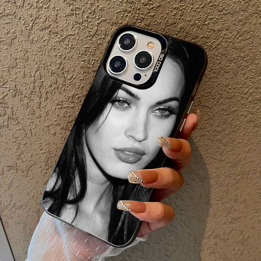 Megan F-Fox Vintage Beauty Phone Cases For IPhone 17 16 15 14 13 12 11 Plus Pro Max Colorful Case