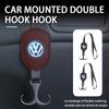 WET1 For VW Car Headrest Double Hook Black Rope Fixed Hook Adjusting Hanger Polo Jetta Sagitar Magotan Passat B5 B6 B7 CC