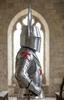 Wearable Templar Knight Costume Set with Viking Horned Helmet for Cosplay LARP Renaissance Fair