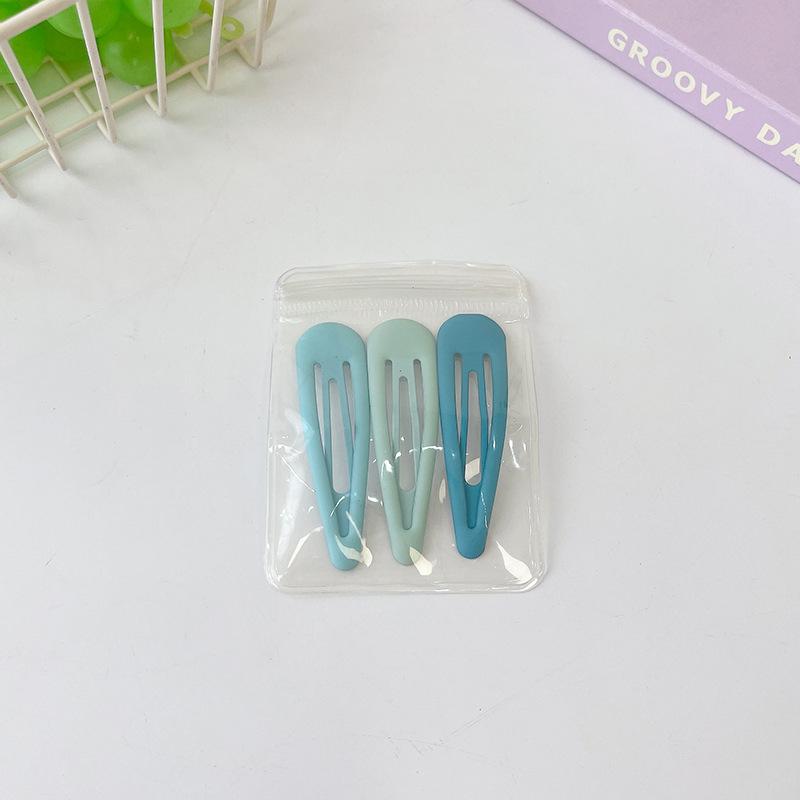 Children'S Gradual Change Of Color Simple Bb Clip Headgear Fashionable Girl One-Word Clip Side Clip Fixed Broken Hair Bangs Hairpin Card