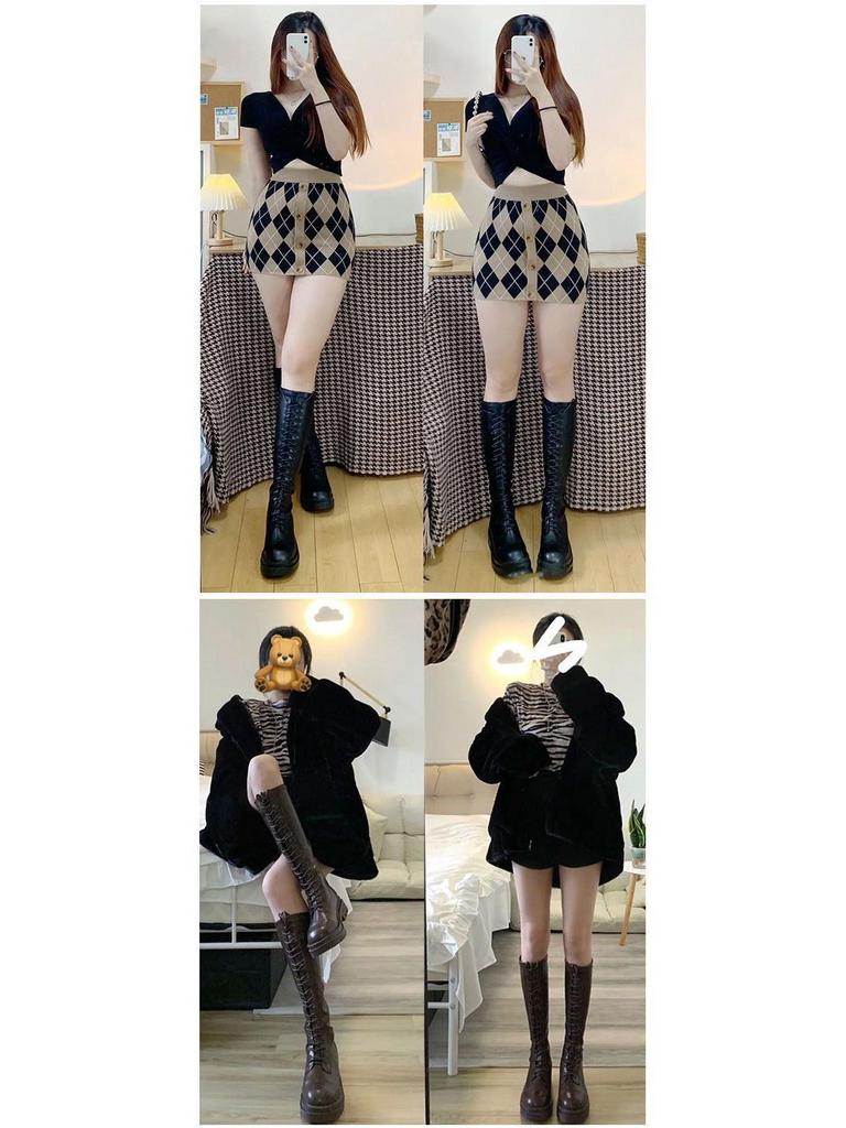 Damen Overknee-Stiefel mit dicker Sohle und schlankmachender Passform - Herbst/Winter 2025
