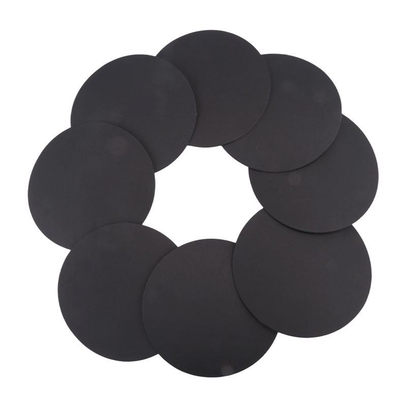 A34R 8 Pcs 15Cm Black Mandala Kraft Paper Round Cardboard For Painting DIY Cardboards For Artist Painter