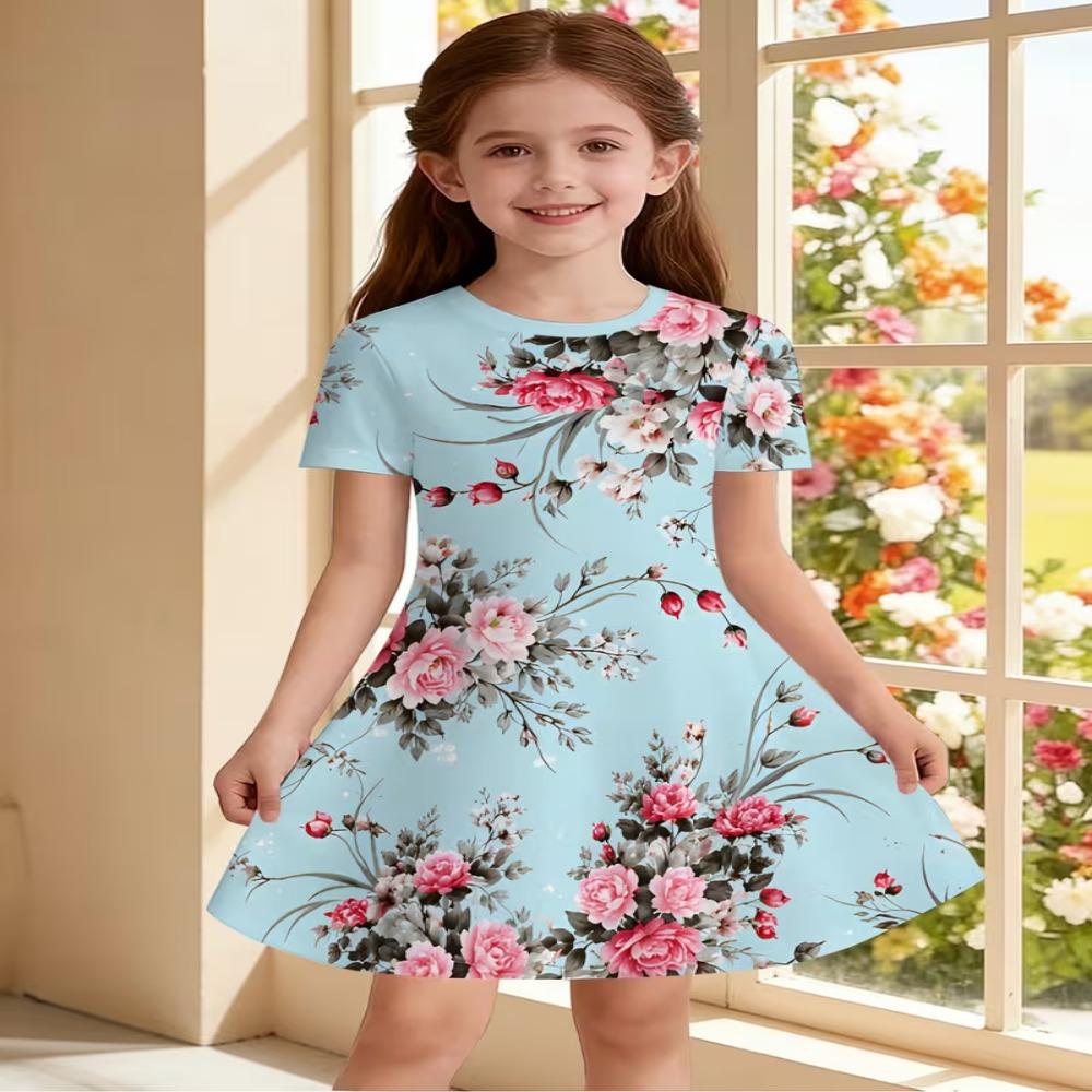 Damen Kinderkleid - modisches, lockeres und einfaches Design