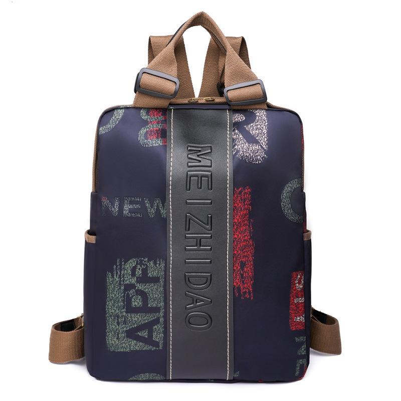 

Women Backpack Minimalist Fashion Printed School Bag Large Capacity Lightweight Travel Bag Casual Commuter Bag чорний