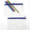 Transparent Pencil Cases That Children Can Decorate and Personalize To Store Their Pencils and Markers (Pack of 10)
