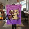 1PC The Angry Beavers Print Flannel Blanket, High quality Comfortable for All Seasons, Home Decor, Warmth and Comfort, Perfect for Christmas Gifts205