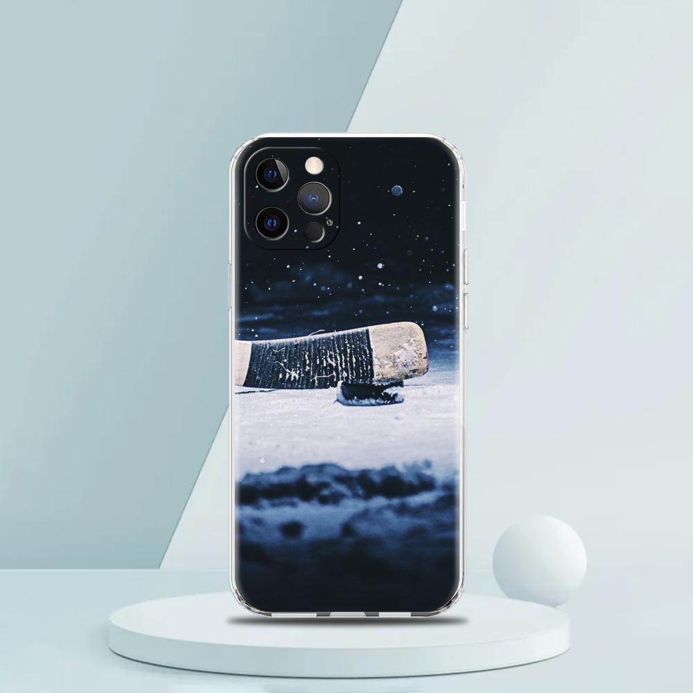 Eishockeyfeld Luxus Handyhülle Für iPhone 16 15 14 13 12 11 Pro Max XS X XR SE 7 8 Plus Weiches Silikon Klare Hülle