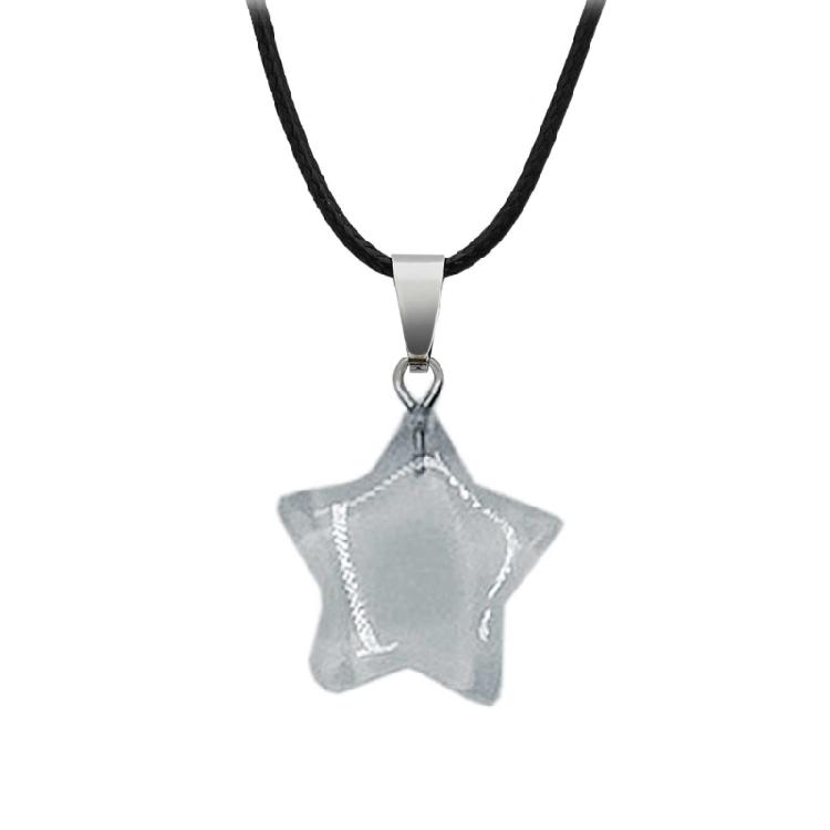 Natural Stone Star Aesthetic Necklace Fashion Simple Clavicle Chain Women Girls
