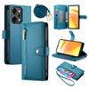 For Oppo Reno14 Pro 5G (Global) Case Zipper Pocket Wallet Leather Phone Cover with Straps