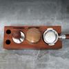 Wood Tamper Station Coffee Supplies Coffee Tool Holder Coffee Tamper Station Wood Material Gift for Coffee Enthusiasts
