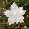 DIY Christmas Flower Pendants Cloth Xmas Tree Oranments Fashion Simulated Xmas Flower  Happy Party