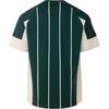 adidas Loose Striped V-Neck T-Shirt With Drop Shoulders Unisex Tops Night-Sky-Green Han-Jade-White JC5679