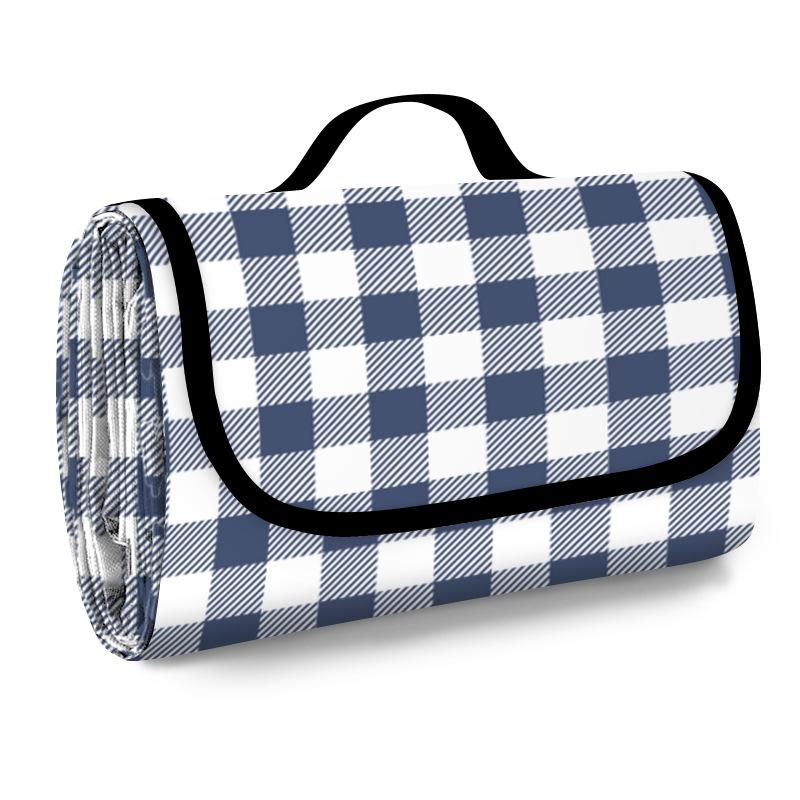 Portable Waterproof Picnic Mat - 600D Oxford Cloth, Thickened, Moisture-Proof, Foldable, Hand-Held