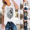 Women's Casual Loose Independence Day Series Printed Sleeveless Tank Top
