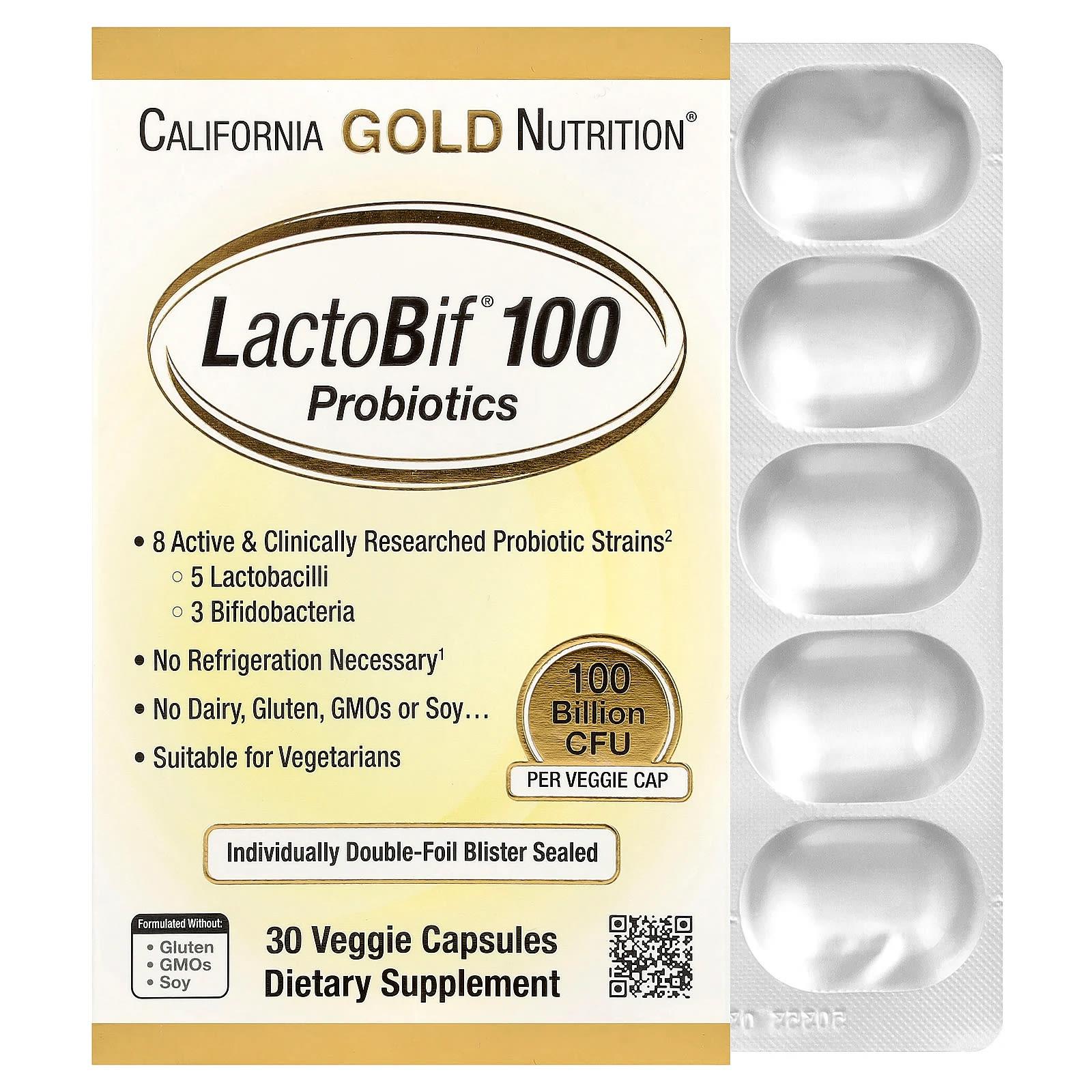 

Lactobif® 100 Probiotic, 100 Billion CFU, 30 Veggie Caps