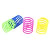 20Pcs Durable Colorful Plastic Springs Cat Pet Toy Coil Spiral Springs