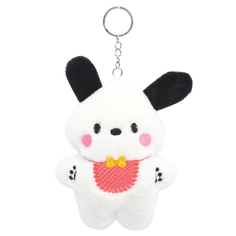 

Очаровательный плюшевый брелок Почакко, милая мягкая кукла, аксессуар для сумки, подарок темно-розовый