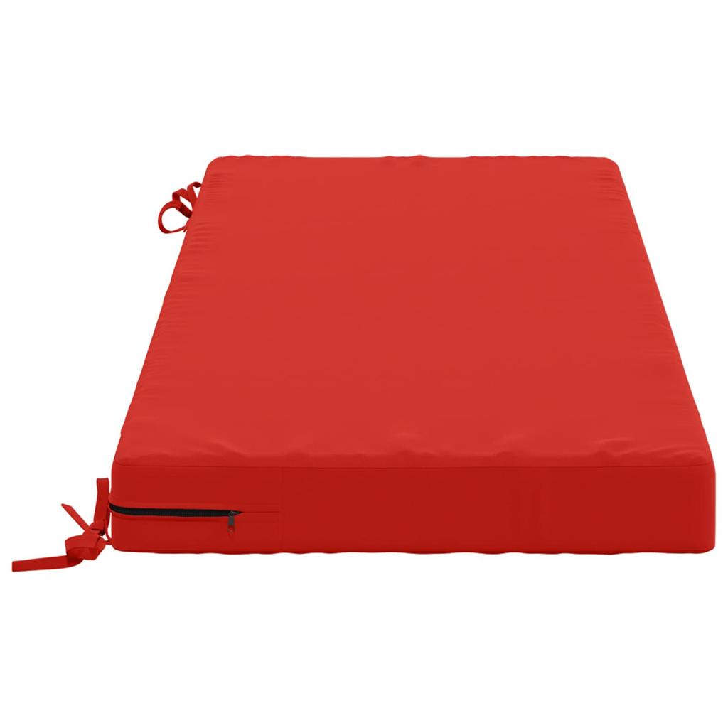 Bench Cushion SOEST 100percent Polyester Red 120 X 50 X 8 Cm