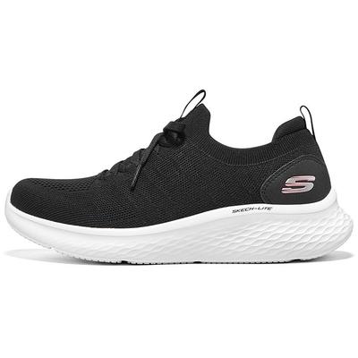 Skech-Lite Pro Siateczkowe Wygodne Wszechstronne Oddychające Lekkie Niskie Codzienne Buty Damskie sneakersy Czarne Białe 149769-BKPK