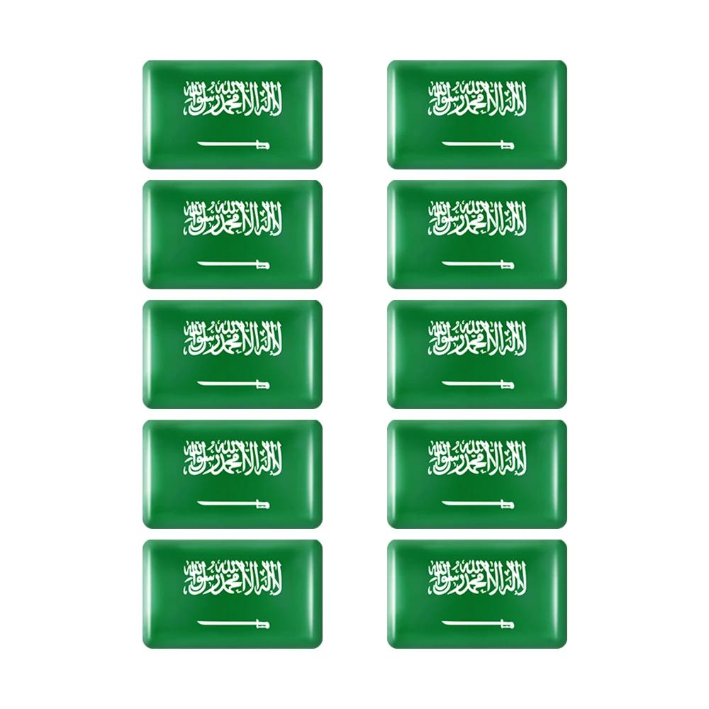 10 szt. Naklejki z flagami epoksydowymi Naklejka do dekoracji wnętrza samochodu dla Zjednoczonych Emiratów Arabskich Tajlandii Holandii Rosji Brazylii Włoch Odznaka