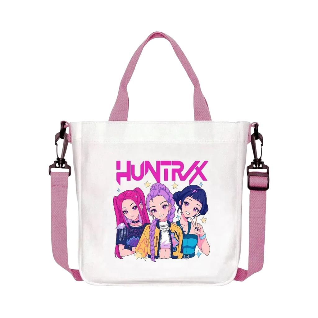 Girls Group Poster Printed Canvas Bag  Style Fan Support Zipper Handbag Women's Bag