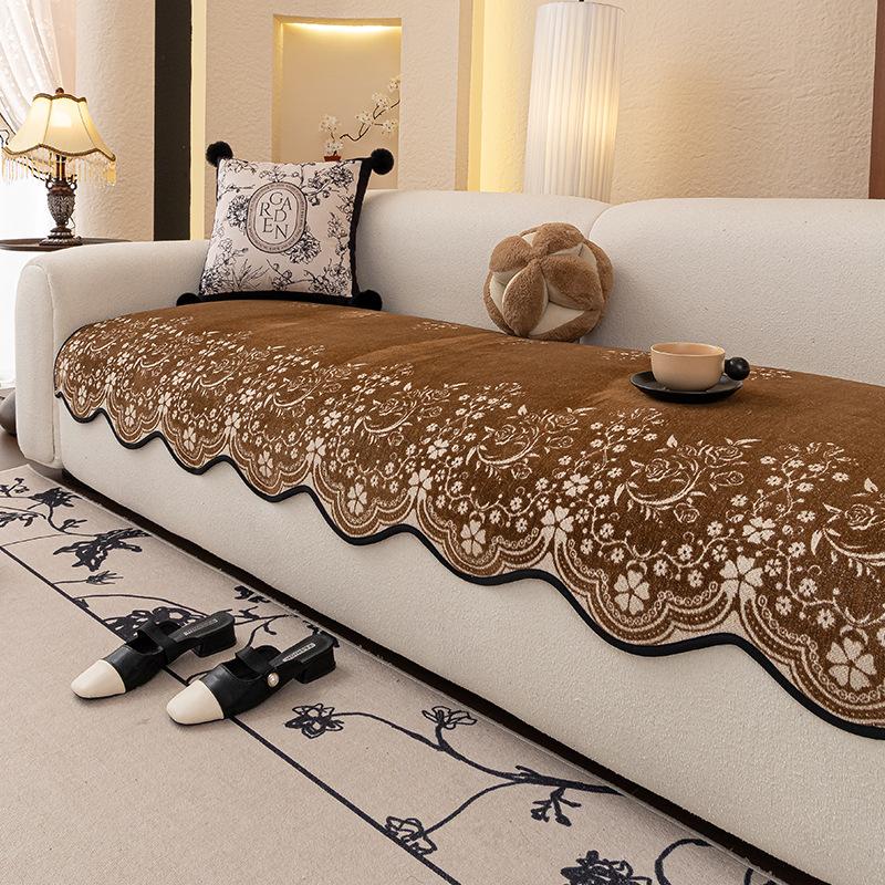 Premium Special-Shaped Sofa Cover Cushion Is Universal In All Seasons New Straight-Lined One-Piece Combination Sofa Cover