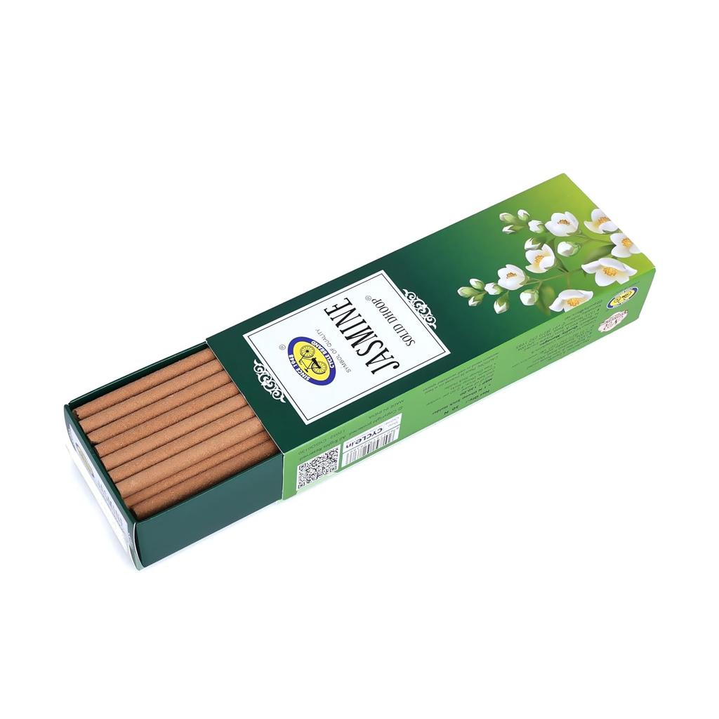 Cycle Pure Jasmine Bambooless Solid Dhoop Sticks 50 Pieces Floral Aroma Long-Lasting Eco-Friendly