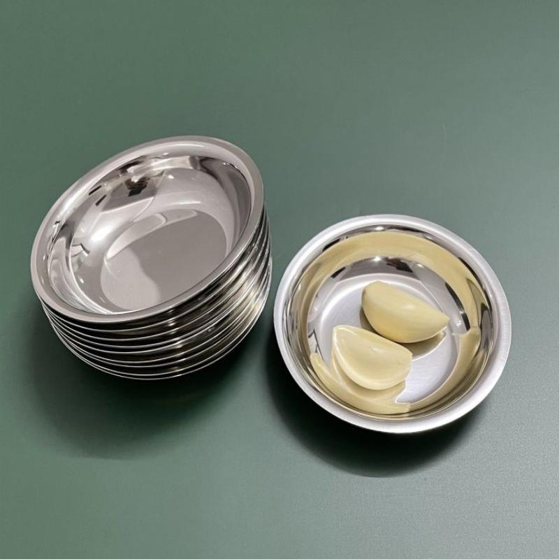 Durable 9CM Stainless Steel Sauce Bowls for Dipping and Seasoning Perfect for Sushi BBQ Salad and Party Appetizer Presentation 5/10PCS