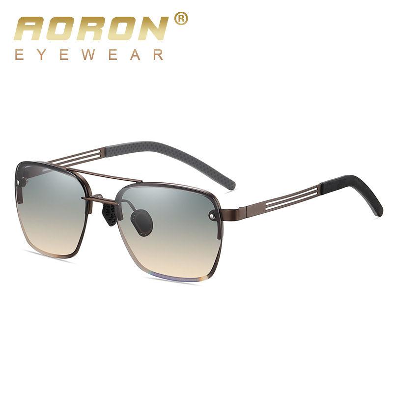 aoron Men Women Sunglasses Gradient Color Fashion Glasses UV400 Anti Glare Driving Fishing Eyeglasses