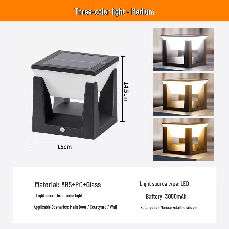 

Outdoor Solar LED Pillar Light