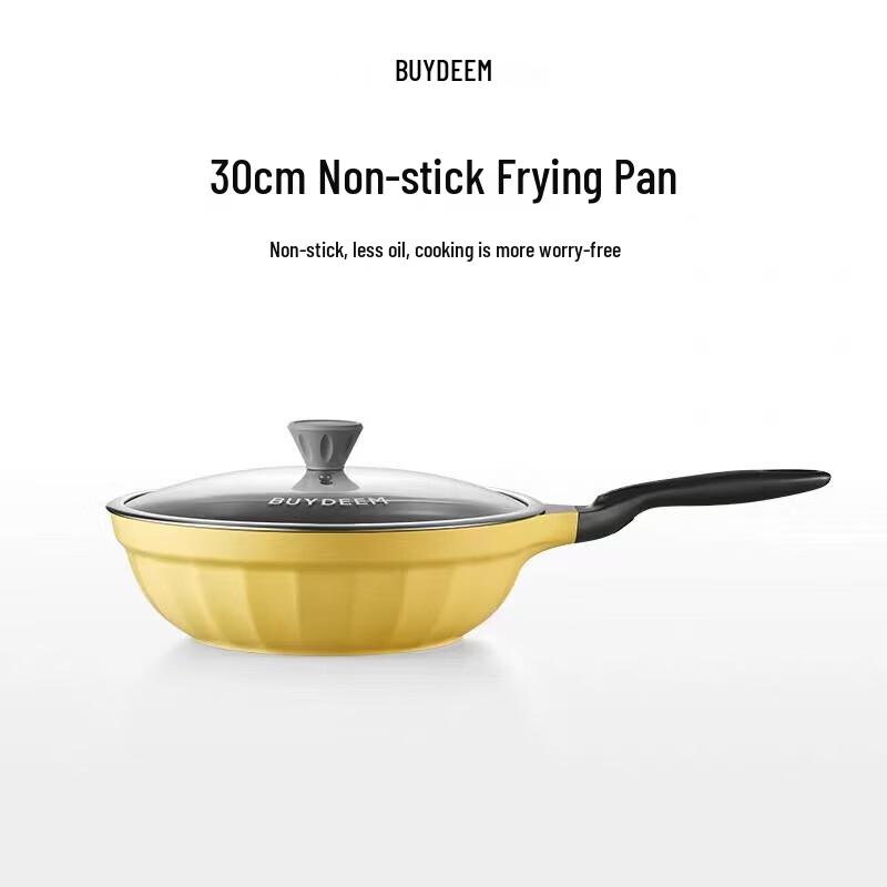 Buydeem 30cm Non-stick Wok and Frying Pan