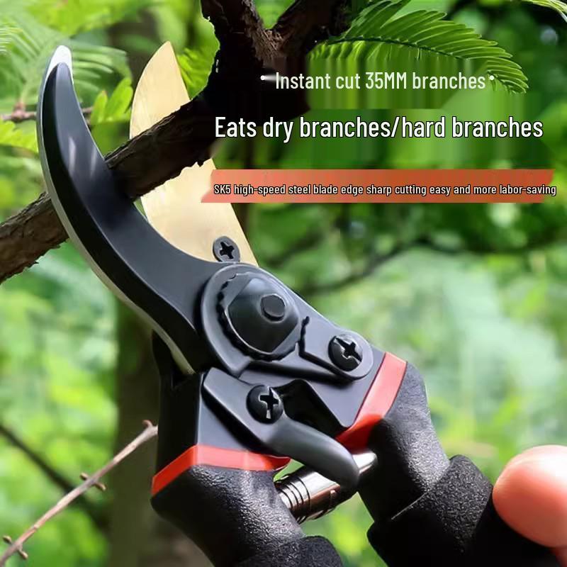 Labor-Saving SK5 Steel Pruning Shears for Gardening, Grafting, and Thick Branches