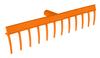 Universal straight rake, 12 tines, plastic
