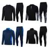 The Club's New Adult Children's Semi-zipper Football Training Suit, Basic Quick-drying Long-sleeved Autumn and Winter Appearance Suit