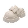 Thick Heel Height Increase Small Leather Shoes Women's Spring and Summer New Retro Fashion Platform Single Shoes Women
