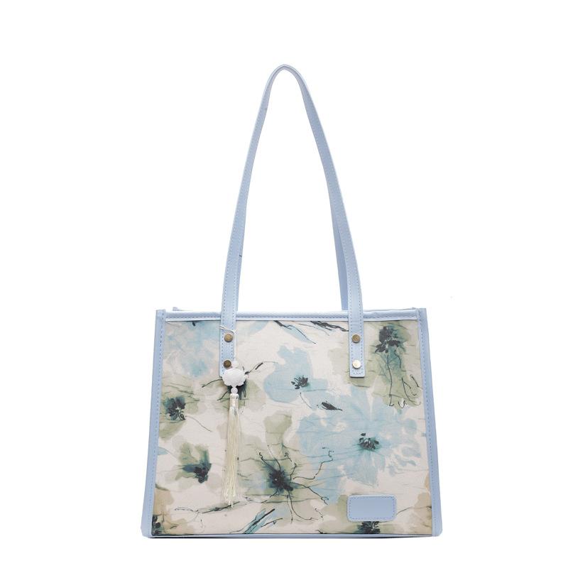 French Niche Large Capacity Bag Autumn and Winter Versatile Hand-held Shoulder Bag Commuter Student Tote Bag