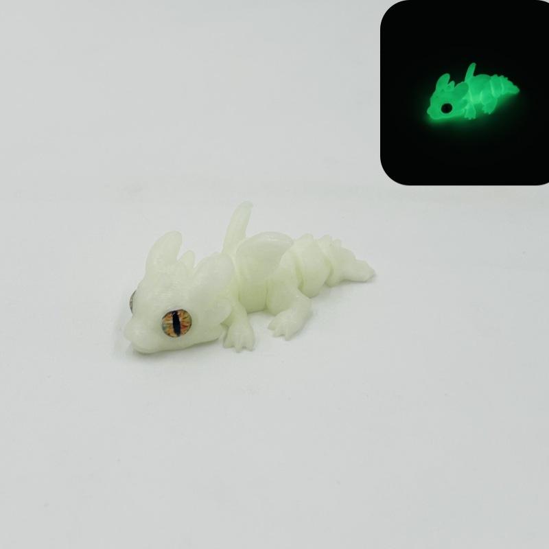 

1-5cs 3D Printed Winged Dragon Mixed Color Cute Mini Baby Dragon Desktop Home Decor Children s Holiday Gifts Desktop Decorations 6cm