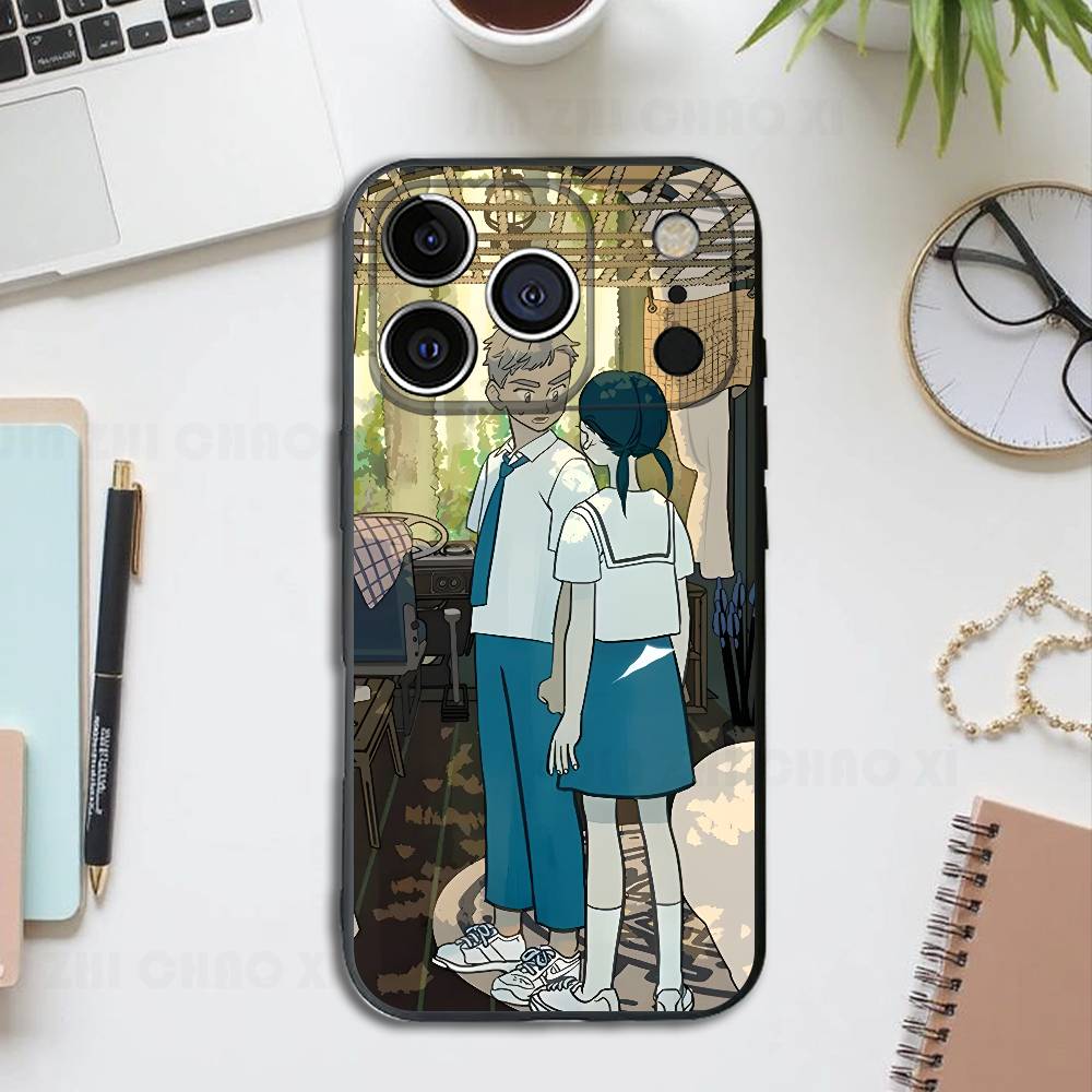

Your Letter Anime Silicone Soft Phone Case For IPhone17 16 15 14 13 12 11 Pro Max Plus X XR SE Cover iPhone17promax