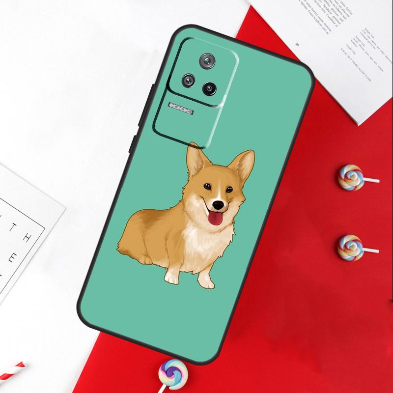 Corgi and Bubble Tea Cover For Xiaomi 14T 11T 12T 13T Pro 13 14 15 Ultra POCO X7 Pro X3 X5 X6 F5 F6 M6 Pro Case