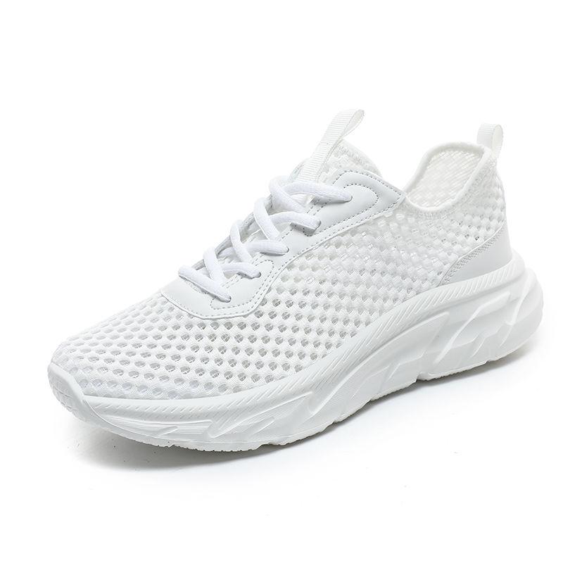 

Black Breathable Mesh Upper Thick Platform Hollow Men s Casual Sneakers Comfortable Stylish Low Price Unisex Male Sports Shoes 48