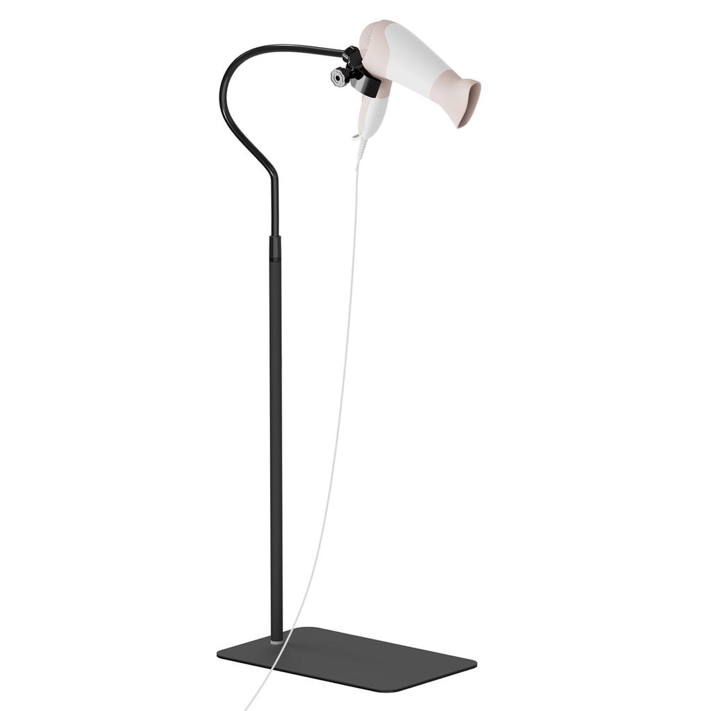 Linkidea Lazy Hair Dryer 360 Degree Rotating Blow Dryer Holder Height Adjustable Hair Dryer Rack with Base for Home Salon Longer Stand, Hands-Free,