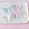 Transparent Colored Transparent Butterfly Accessories Acrylic Butterfly Beads  Jewelry Making