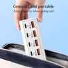 4USB 4Type-c Charger Socket 8 in 1 Power Outlet Adapter  Compatible with Computers/Plugs